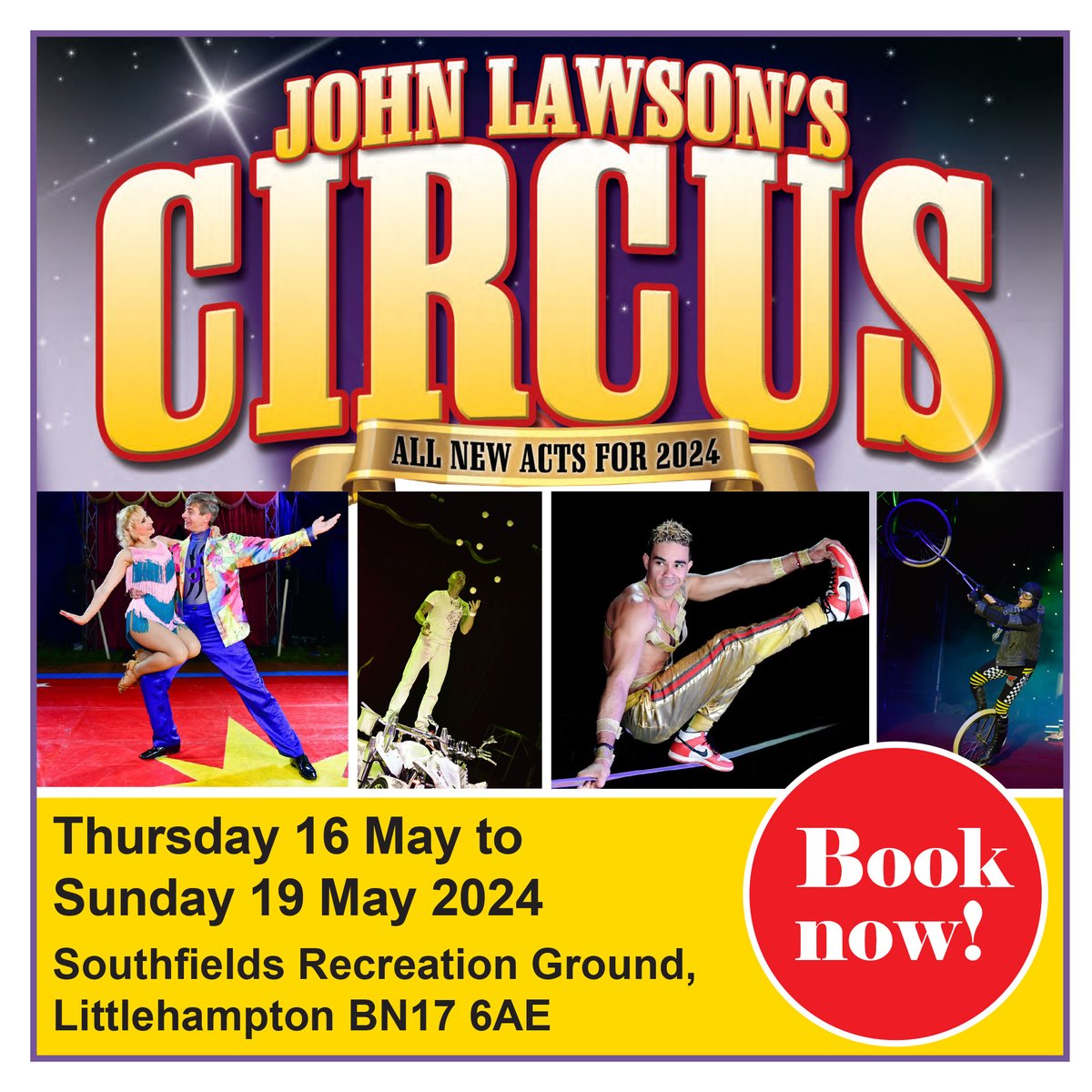 The John Lawson's Circus are celebrating  fifty years of entertainment this year.  
This is a great event for all the family! Read more here: arun.gov.uk/news-archive/j…