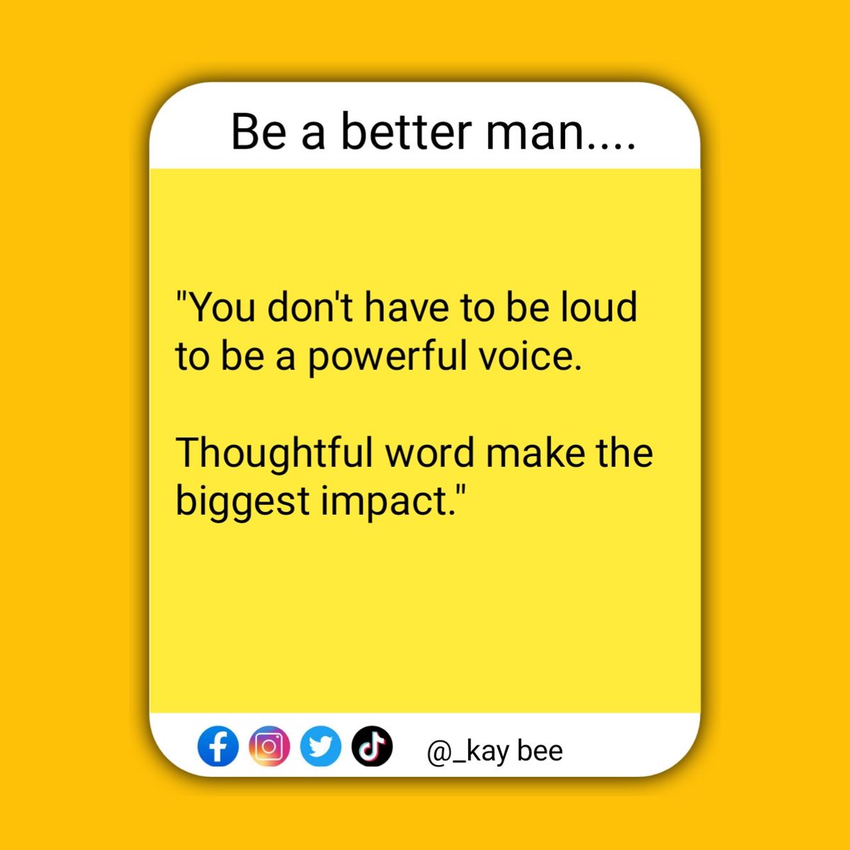 Thoughtful word make the biggest inpact