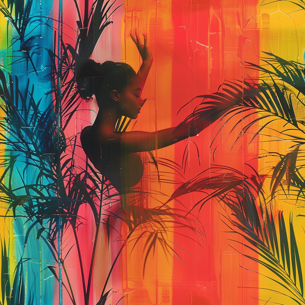 artlibai's tweet photo. #TropicalVibes #EmotiveIllustration #ColorfulPortrait #AbstractArt #VisualStory https://t.co/fm8KrFET3C