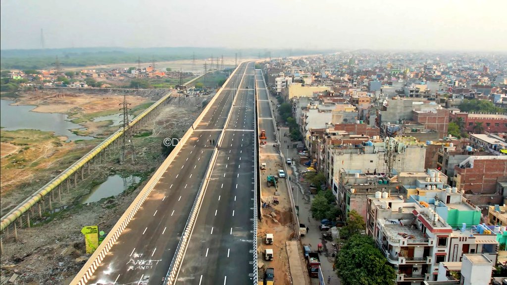 Delhi-Dehradun #Expressway Delhi section update. Work is progressing at a superb pace in this section and most likely, this section would be opened for traffic soon after the elections. PC: @DetoxTravellerr #Uttarakhand #Delhi #UttarPradesh