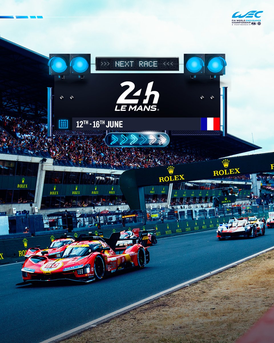 Don't say we don't spoil you... NEXT UP: The 24 Hours of Le Mans!! 🇫🇷🤩 #WEC #LeMans24