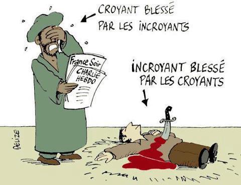 incroyant_fr's tweet photo. Il faut avoir une sacré dose de saloperie* dans la cervelle pour oser mettre sur le même plan la contestation d'une fable et des personnes qu'on massacre au nom de cette fable.
* E que s'apelerio religion. https://t.co/e39rfKIdIY