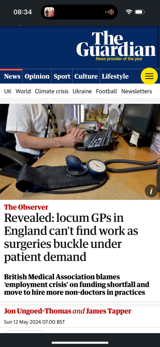 Let me get this straight. 

The public are struggling for weeks and months to get an appointment with a GP. 

We have 2000 less GPs than 10 years ago. 

Yet GPs can’t get jobs as they are being replaced by non doctors. 

This is the NHS your government think you and your loved…