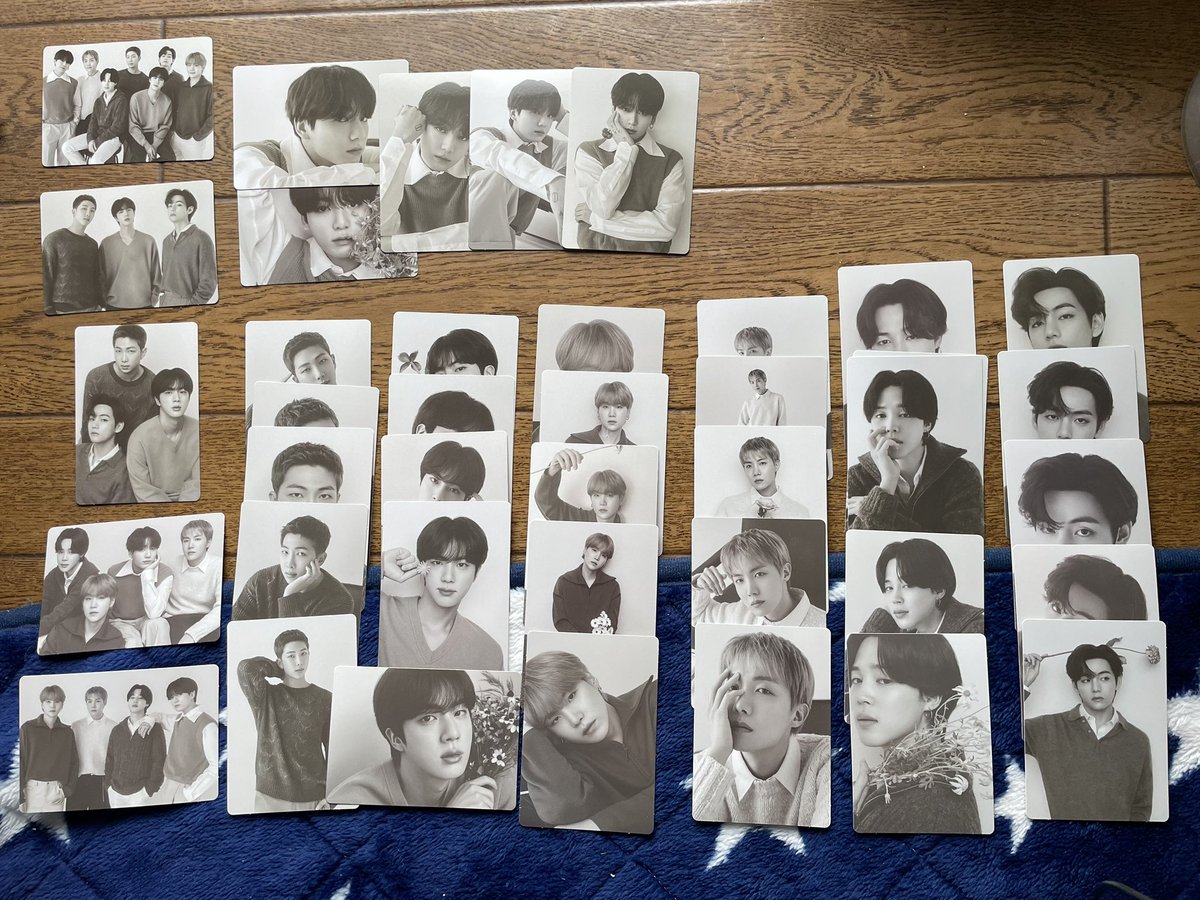 miiyu_0107's tweet photo. 開封式😍😍😍
ダブりは #Jimin の２／6だけだった🥹
至福 眼福😍😍😍💜
ジミンちゃん以外メンバーはあと1枚で
皆コンプ👍👍👍
#BTSトレカ
#miniphotocard 
#BTS_MONOCHROME 
#MONOCHROME 
#BTS_POPUP  
#BTS_MNCR https://t.co/vSz1Ft4ZIF