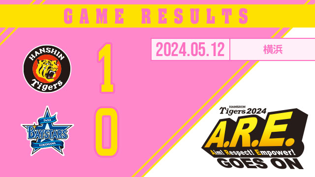 DeNA 0 - 1 阪神 [勝] 才木4勝1敗0S score.hanshintigers.jp/game/score/tab… #阪神タイガース #ARE_GOES_ON