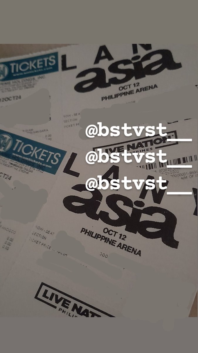 hello,, helping a friend (can't attend with us, conflict of sched) 

wts lfb lany a beautiful blur tour in asia philippine arena 2024

- 2 ubox b side (433 | 434)
- 2,100 each 
- maya | gcash
- ggx | jnt | sdd | meet up 

reply/dm to claim