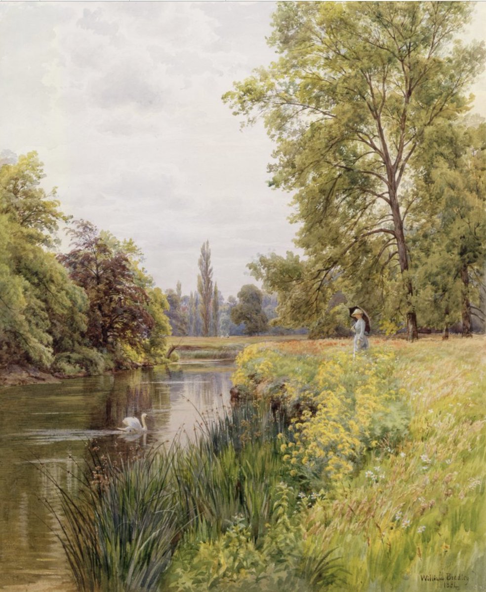 The Thames at Purley. 1884. William Bradley.