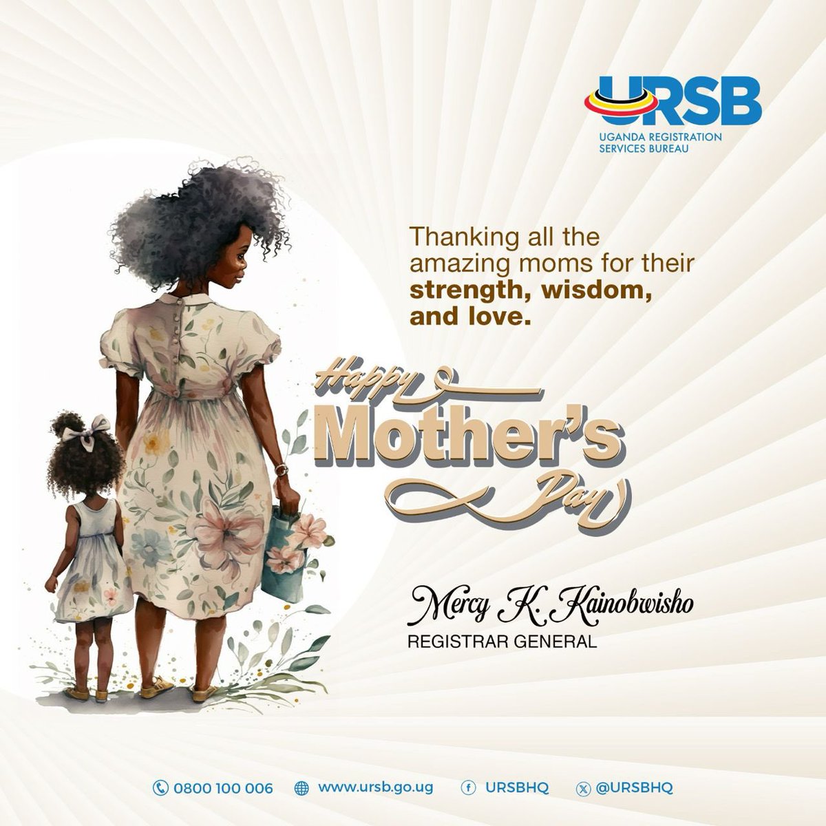 Wishing a happy Mother's Day to all mothers. You are always special.