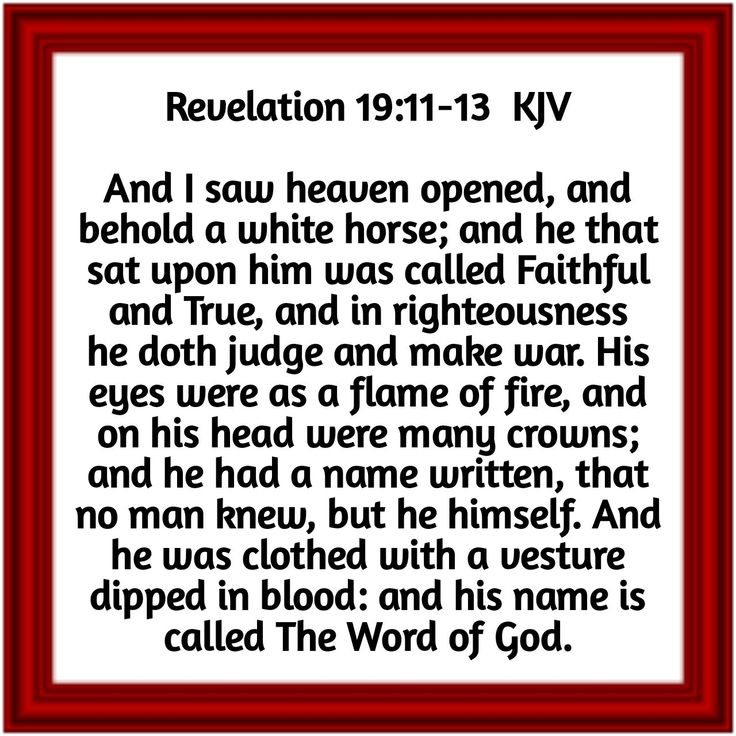 Revelation 19:11-13 KJV 🌿🕊️