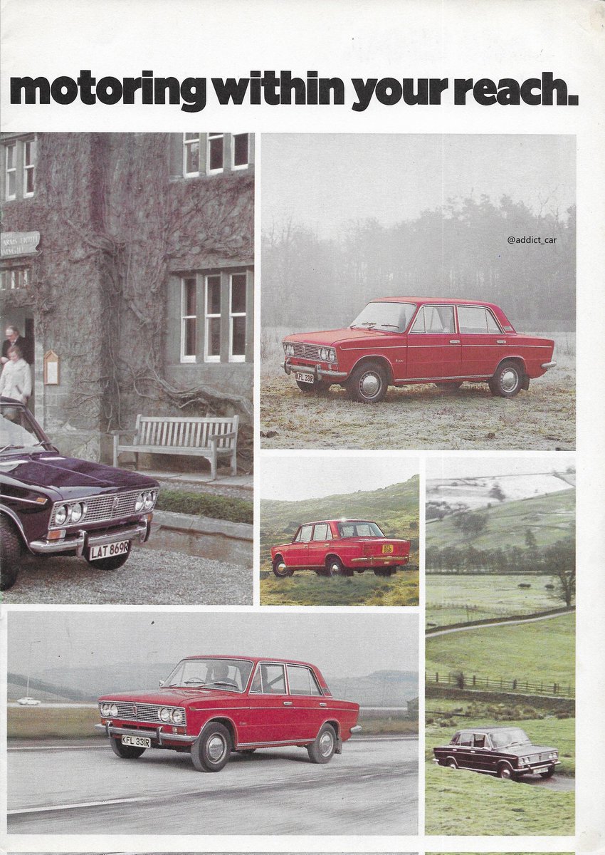 'Prestige motoring at an attractive price' was the promise of this 1976 British brochure on the Lada 1500 saloon, the first attempt at a luxury offering from the Soviet marque. It was also the most powerful Lada sold in the UK to date, with a 75bhp engine. #carbrochure #Lada