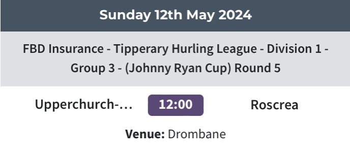 Best of Luck to our Senior Hurlers who face Upperchurch Drombane this morning 🇲🇨