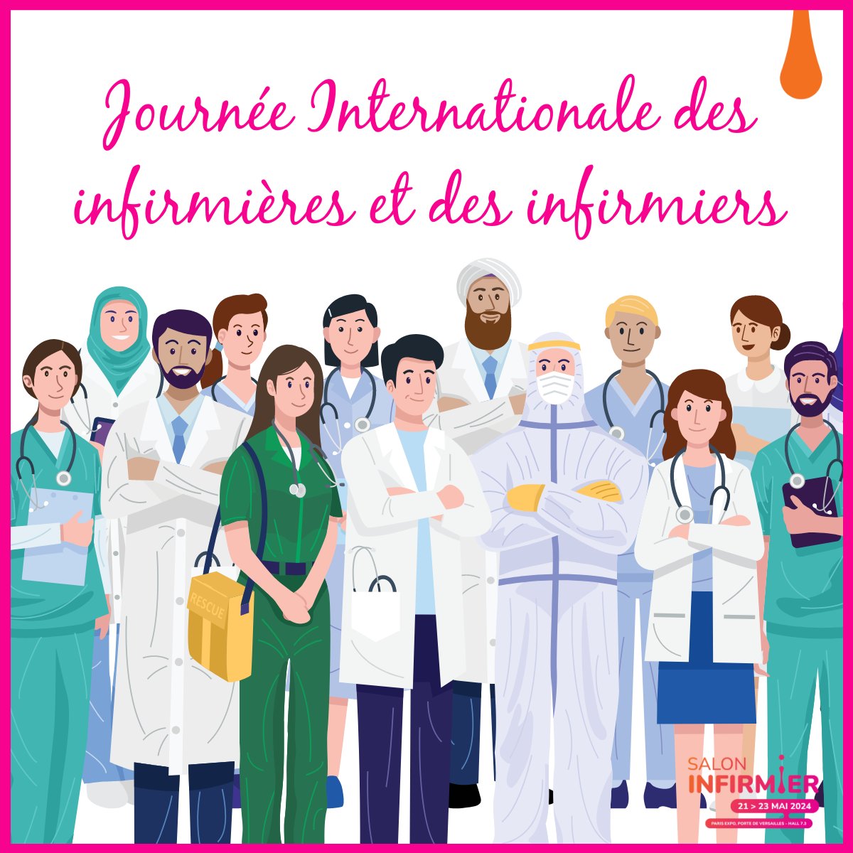 En cette la Journée Internationale des infirmières et des infirmiers, le Salon Infirmier souhaite rendre hommage à toutes les infirmières et infirmiers à travers le monde. Nous tenons également à saluer votre dévouement inébranlable au service de ceux qui en ont besoin.