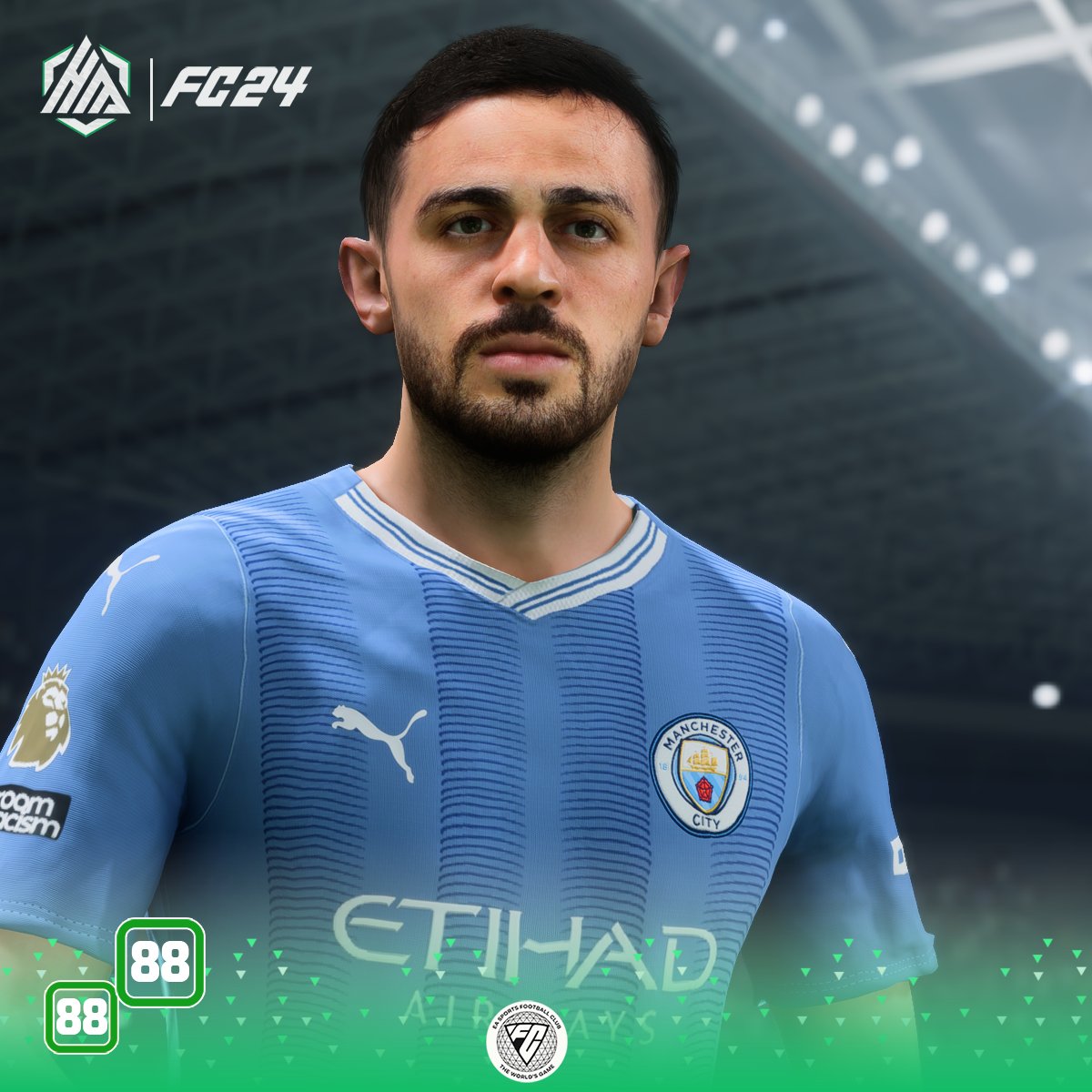 🌟One  of the best and finest talents in the world and  in #FC24🤩 

Bernardo Silva #ManchesterCity 's Gem 💎 

Release : Today ✅🤙 

#EAFC24 #PremierLeague #Citizens #ManchesterDerbyWeek #ManchesterisBlue