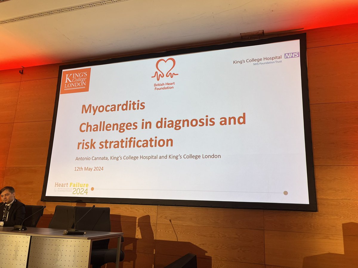Fascinating talk from @_antocannata on the diagnostic complexity of myocarditis 🦠🫀

@HFA_President @HanCardiomd @AmmiratiEnrico #HFA2024