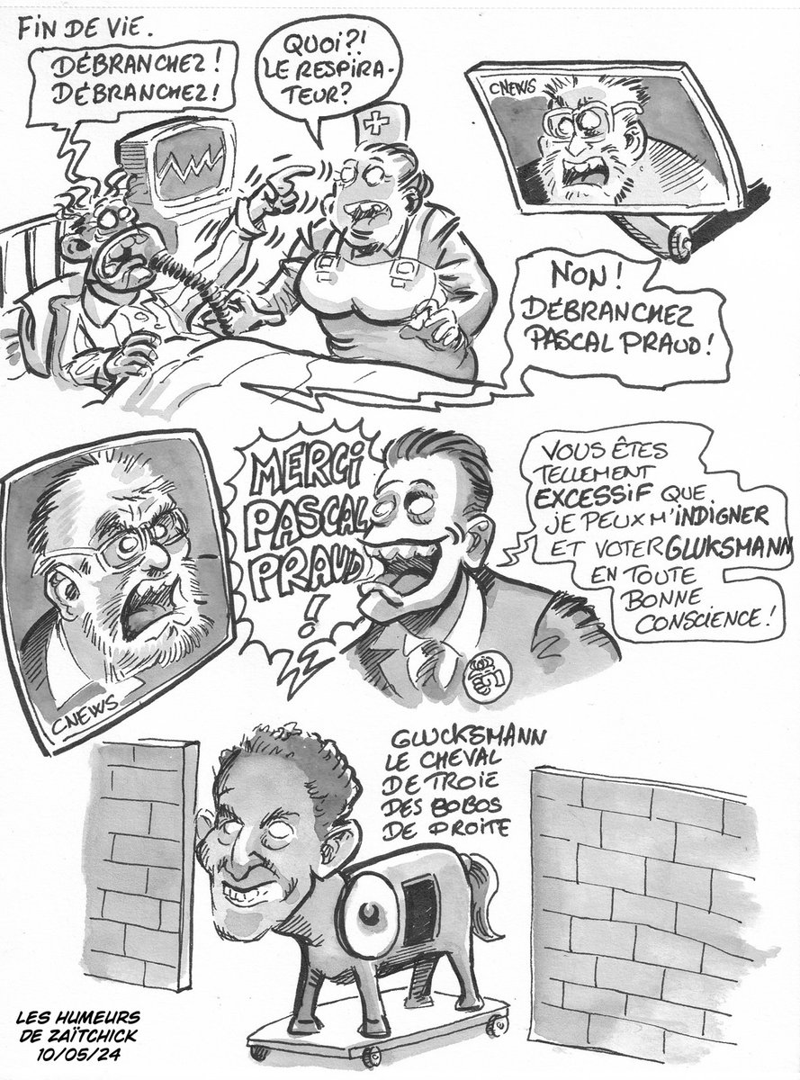 Le #DessinDePresse de Zaïtchick : Vite fait...
Retrouvez les dessins de Zaïtchick sur : blagues-et-dessins.com
#DessinDeZaitchick #ActuDeZaitchick #Humour #PascalPraud #RaphaëlGlucksmann #CNews #FinDeVie #ChevalDeTroie #Débranchez