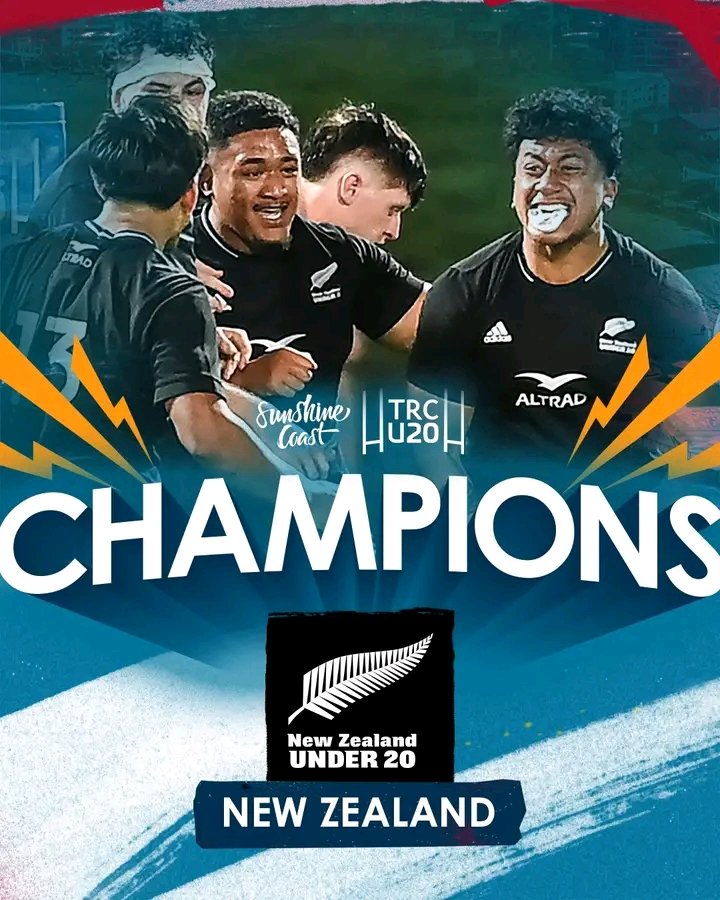 OFFICIAL: NEW ZEALAND ARE THE INAUGURAL RUGBY CHAMPIONSHIP UNDER 20 CHAMPIONS! 🏆🔥🥇 CONGRATULATIONS NEW ZEALAND 🇳🇿 #RugbyChampionship