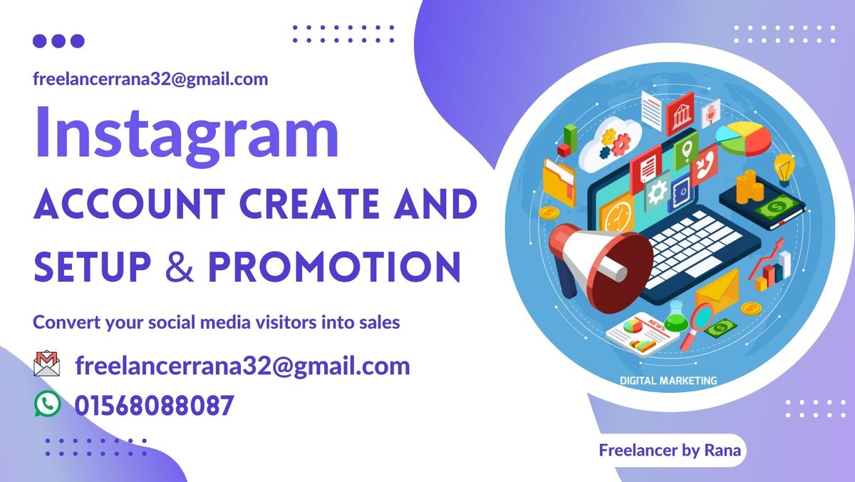 mdranamia42's tweet photo. Instagram Account Create And Setup &amp; Organic Promotion. 

Do you want to increase followers on Instagram. I am a digital marketer I have been working in digital marketing for last three years you can contact me if you want to increase followers on your Instagram account.
$NOT https://t.co/GNNrdRqqoO