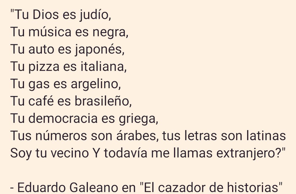 Galeano y su reflexión, hoy más actual que nunca
#CadaVezMasIguales