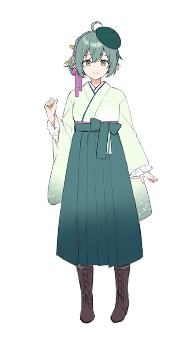 「hakama skirt」 illustration images(Latest｜RT&Fav:50)