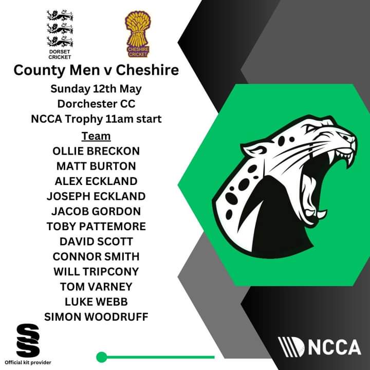 🏏COUNTY CRICKET IN THE COUNTY TOWN🏏 We host @DorsetCricket today as they face Cheshire in the @NCCA_uk Trophy at the Rec. Play starts at 11 with the bar open from 12. Plenty of on site parking available, we look forward to welcoming a big crowd to cheer the side on.