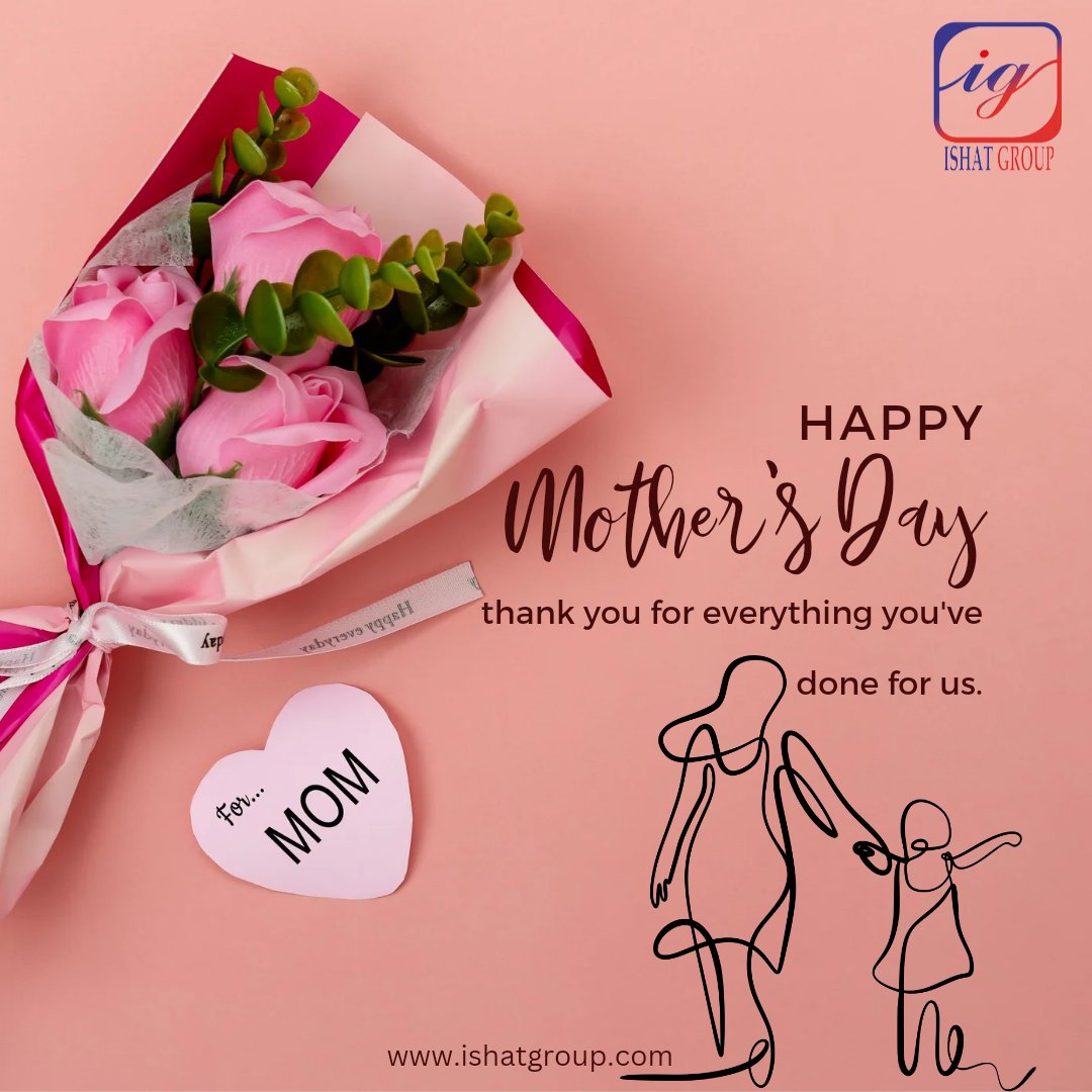 Shipping out love and gratitude to all the incredible moms out there. 💞
Happy Mother's Day to all the moms from Ishat Group. 👩‍🍼
 #mothersday #momslife #shipping #Logistics