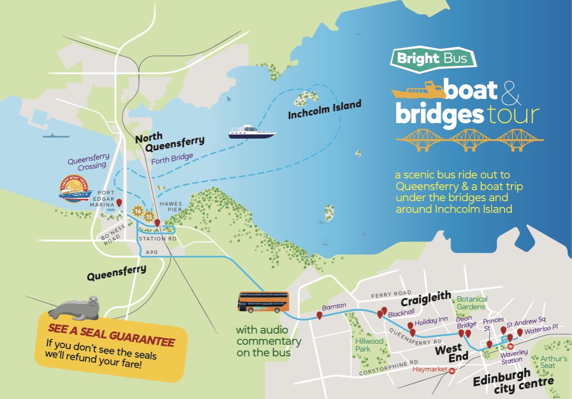 🧡 New for 2024 - it’s our #BoatandBridgesTour! 👀 A scenic bus ride out to Queensferry & a boat trip under the bridges and around Inchcolm Island. 💥 It all starts next month! Bookings open soon at BrightBustours.com 🏴󠁧󠁢󠁳󠁣󠁴󠁿 @BrightBusEDI x @ForthTours