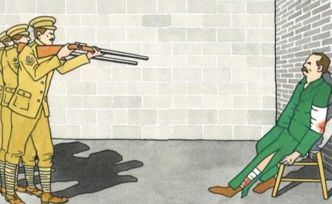 SIPTU's tweet image. “Men perish, but principles live.”

On a bright May morning 108 years ago, James Connolly, the acting General Secretary of our Union was shot dead. 

Today, we honour and remember his memory and legacy in Arbour Hill.