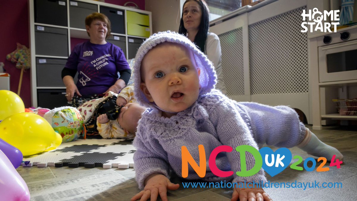 Today is National Children's Day UK, a day about protecting the rights and freedoms of children to ensure they can grow into happy, healthy adults. Home-Start is here to support families & give children the best start in life so that they can flourish and thrive. #NCDUK2024