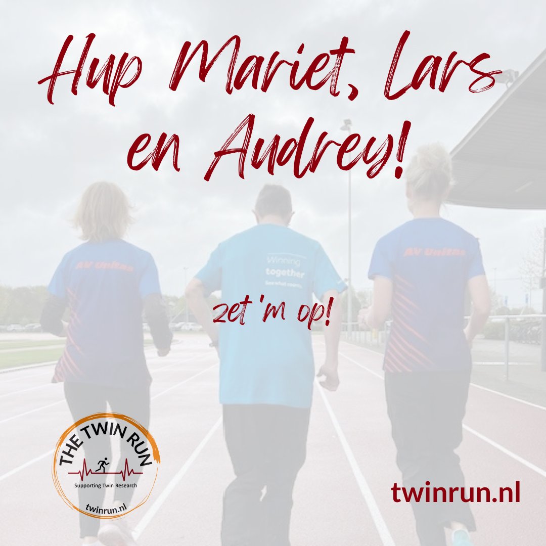 Vandaag vieren we een speciale tweeling Oma, Mariet als ze de Leiden Marathon loopt voor tweelingonderzoek. Kijk uit naar de rode Twin Run shirts! Doneer hier: twinrun.nl/mariet-loopt-d…

#tweelingonderzoek #leidenmarathon #tapssupport @tapssupport @FetalLumc  @leidenmarathon