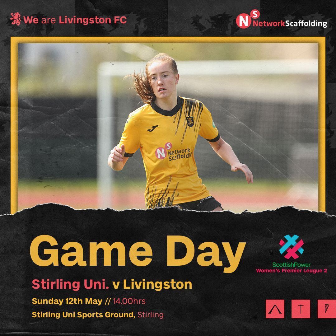 𝐆𝐚𝐦𝐞 𝐃𝐚𝐲 💪🏻 @livingstonwfc travel to Stirling. See you there! 👋🏻