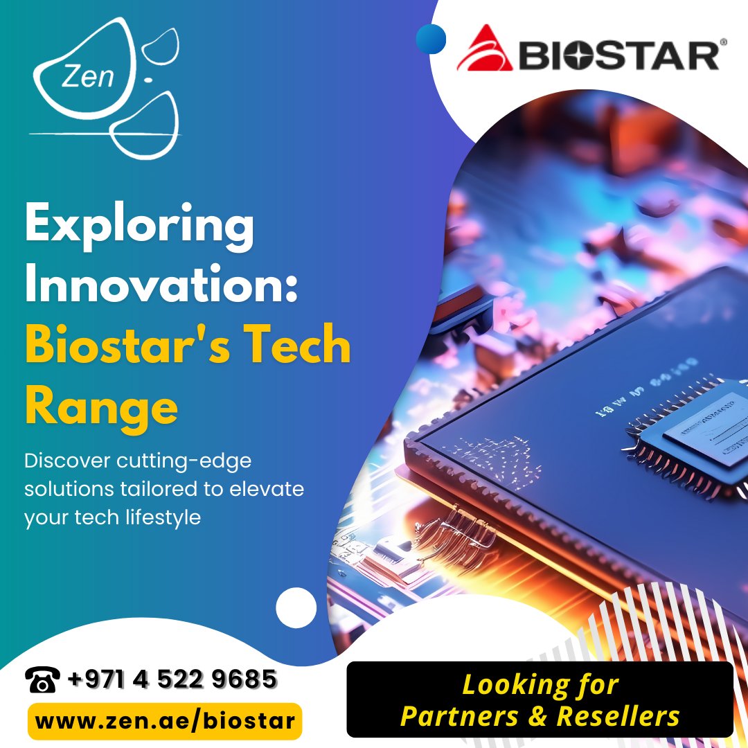 #biostar Experience tech excellence - explore Biostar's innovative lineup.
Looking for partners & resellers.

smpl.is/93g0a

#3cx #zenitdxb #zenit #businesscommunication #dubaistartup #3cxhosting #simhosting #saudistartups