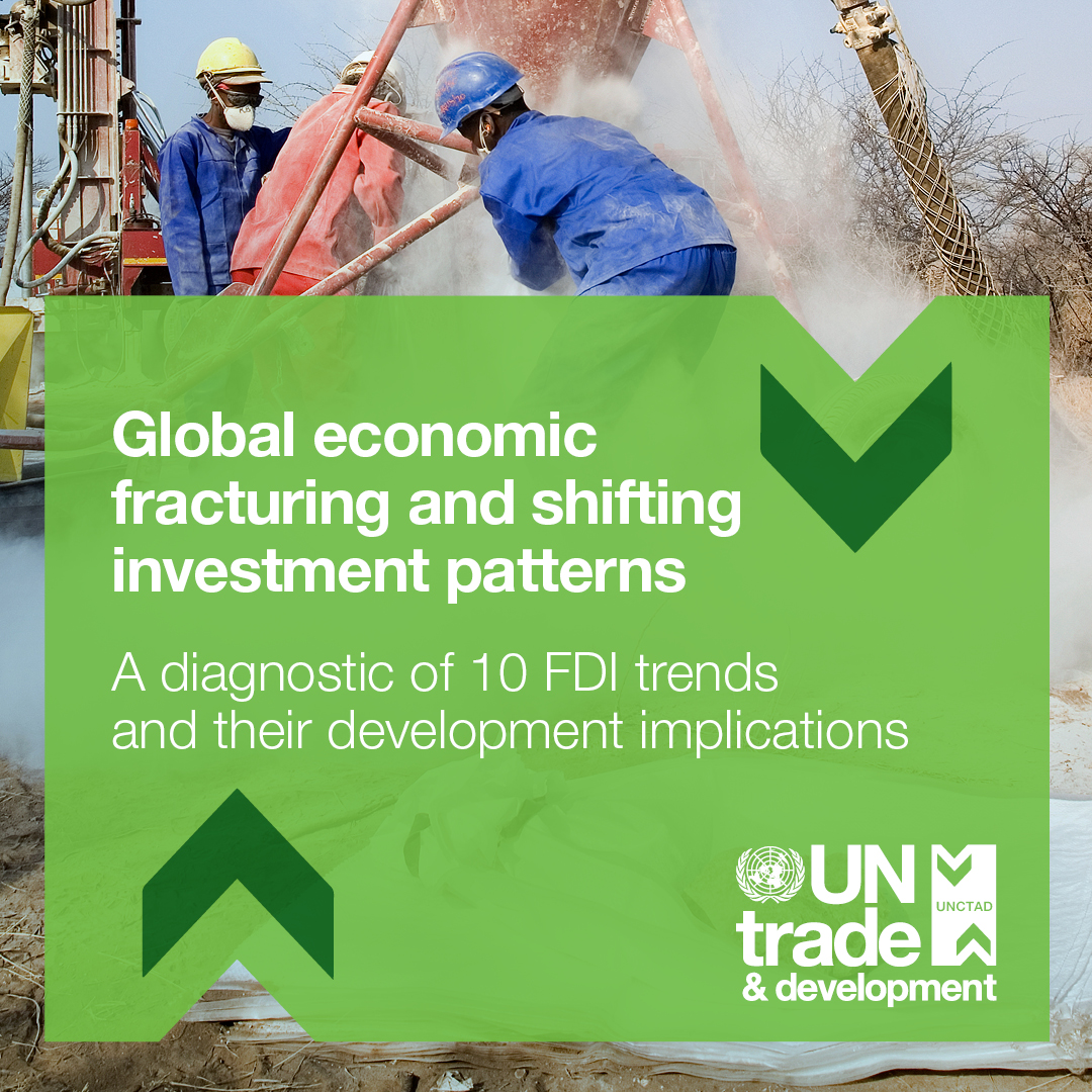 UN Trade and Development (@unctad) on Twitter photo Global crises fracturing foreign investment, impacting developing economies.
<a href="/UN/">United Nations</a> Trade & Development calls for innovative investment strategies to foster inclusive and sustainable economic growth. ow.ly/N3oa50RzeQS Global crises fracturing foreign investment, impacting developing economies.
<a href="/UN/">United Nations</a> Trade & Development calls for innovative investment strategies to foster inclusive and sustainable economic growth. ow.ly/N3oa50RzeQS