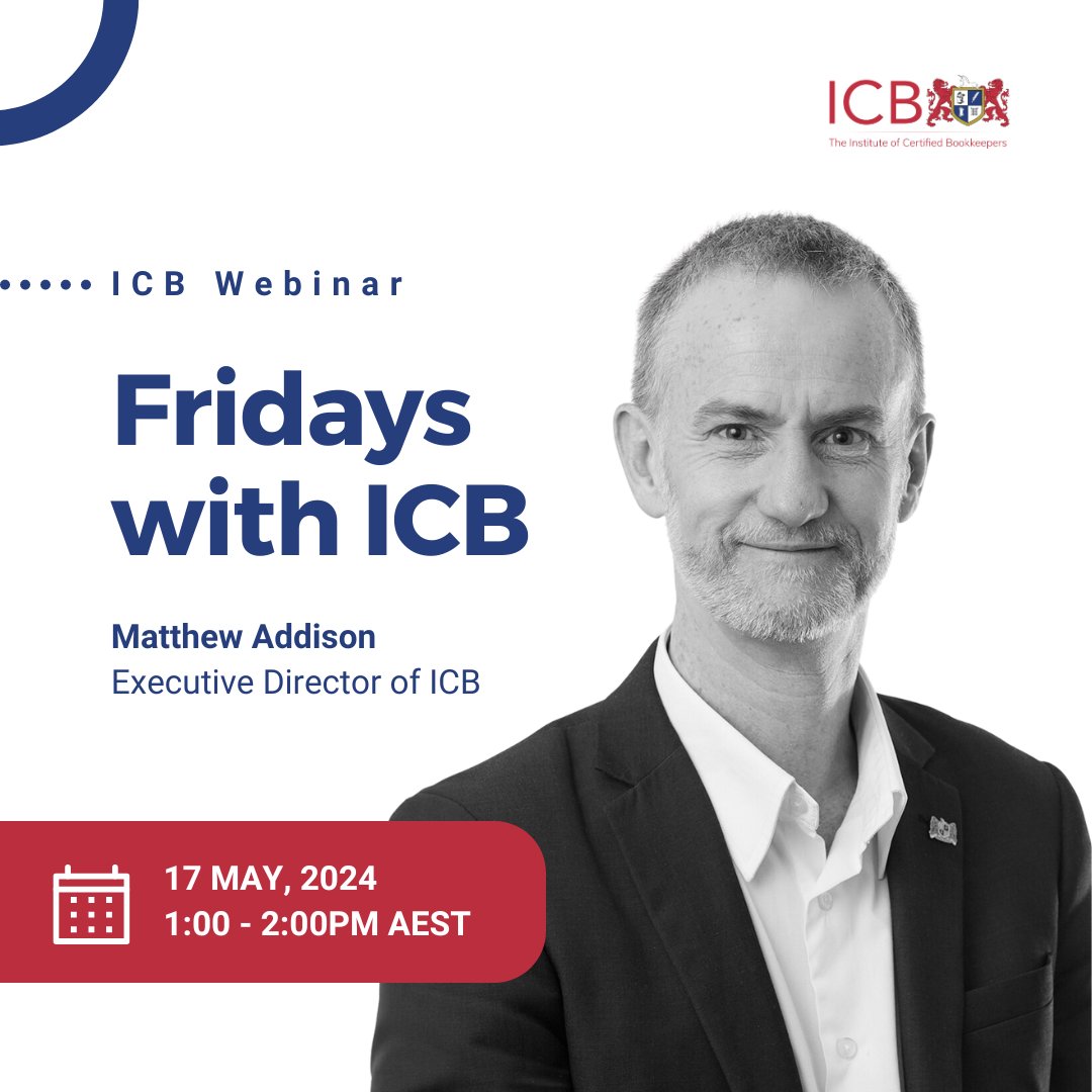 Join us for a crucial webinar hosted by ICB's Matthew Addison about TPB Draft Guidance on Breach Reporting.

Don't miss out! Register now: ow.ly/moiM50RB4sc

#TaxCompliance #TaxAgents #ProfessionalStandards #ICBAustralia #webinar