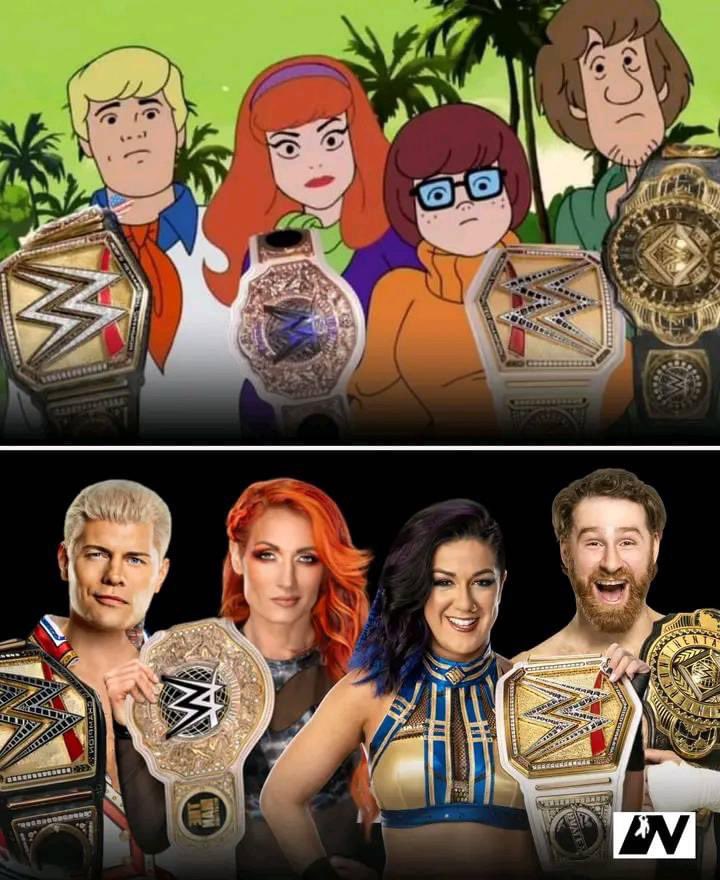 Current WWE champs 😂😂😂