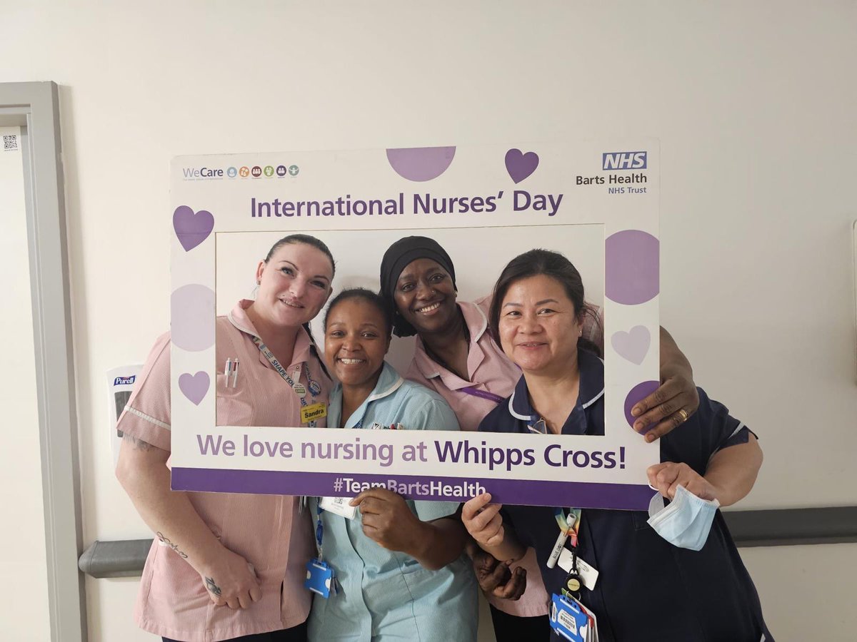 Happy International Nurses Day! We have 6,450 nurses and midwives working across our five hospitals, making them our biggest staff group at Barts Health 💙 We're so proud of the amazing care they give to our patients everyday! #NursesDay