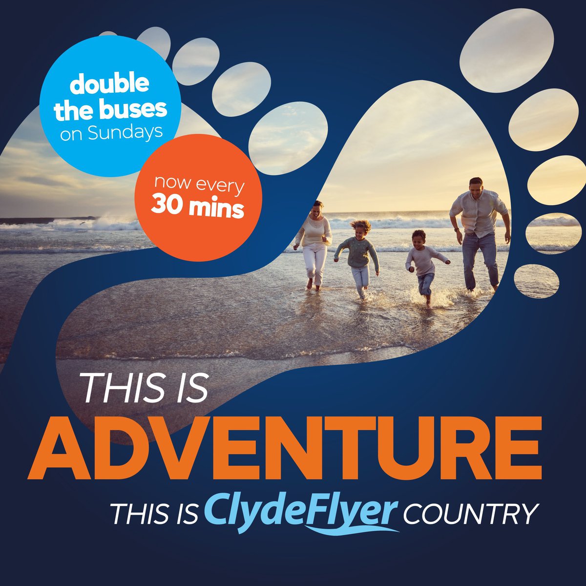 ☀️ Get ready for a big summer on #ClydeFlyer 901/906 from tomorrow! ⏫ Double the buses on Sundays: every 30 mins Glasgow-Greenock-Largs ⏰ Extra buses every 15 mins Mon-Sat Greenock-Lunderston Bay 🌆 Last bus from Glasgow 11pm Thu/Fri/Sat ℹ️ mcgillsbuses.co.uk/adventure-clyd…