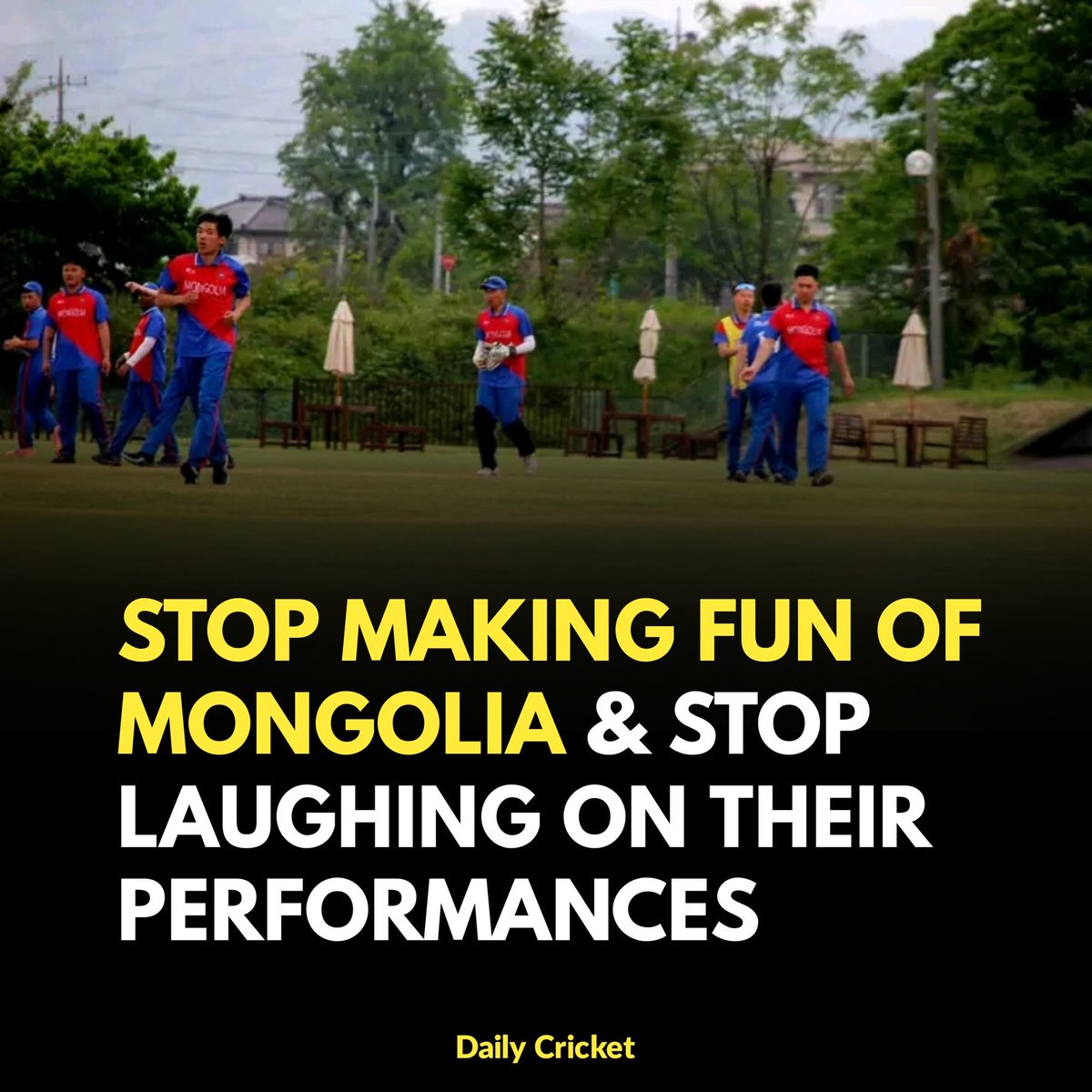 If There Would Have Been Any Rule Of 'Only Home Born Players Will Eligible To Play International Cricket' Than Trust Me 60-70% Cricket Teams Would Have Been Performing Like Mongolia👍 So Stop Laughing At Mongolia & If You Really Love Cricket Than Do Support Them & Encourage Them