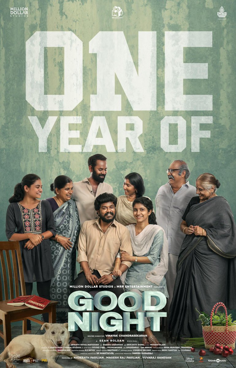 #1YearOfGoodNight 

@Manikabali87 @RaghunathMeetha
@imvinayakk @thilak_ramesh @barathvikraman @RSeanRoldan @millionoffl @SakthiFilmFctry