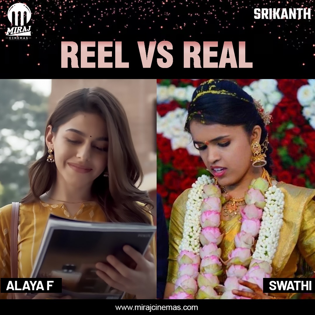 🎥 Reel Vs Real Showdown! Join @RajkummarRao as Srikanth Bolla, @AlayaF___ as Veera Swathi, and #JameelKhan as APJ Abdul Kalam in #Srikanth. Experience the untold journey of resilience, from childhood hurdles to groundbreaking triumphs. Prepare to be inspired by Srikanth Bolla's…