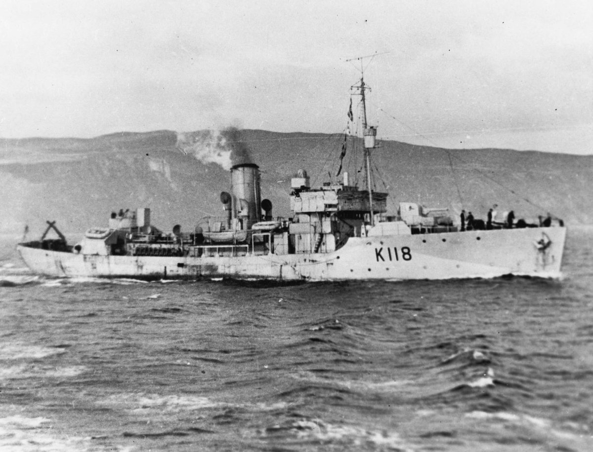 Flower class corvette HMCS Napanee (K 118) A/Lt.Cdr. Andrew Hedley Dobson, RCNR: Commissioned 12.05.41.