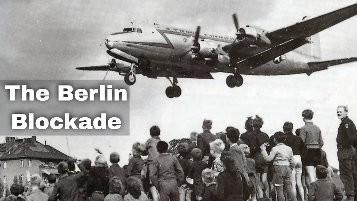#OTD #12May #History #End Thursday 12 May 1949, an early Cold War crisis came to an end when the Soviet Union lifted its 11-month Berlin Blockade against West Berlin. Berlin Blockade started on Thursday 24 June 1948 and ended on Thursday 12 May 1949. The rail, road and also…