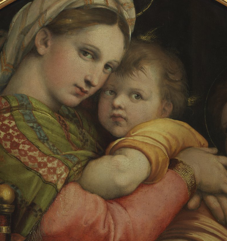 Un inno ai sentimenti più intimi e dolci: la Madonna della Seggiola di #Raffaello (1512circa). Perché l'amore è una forza circolare, che tutti abbraccia, cresce e protegge. #festadellamamma #12maggio
