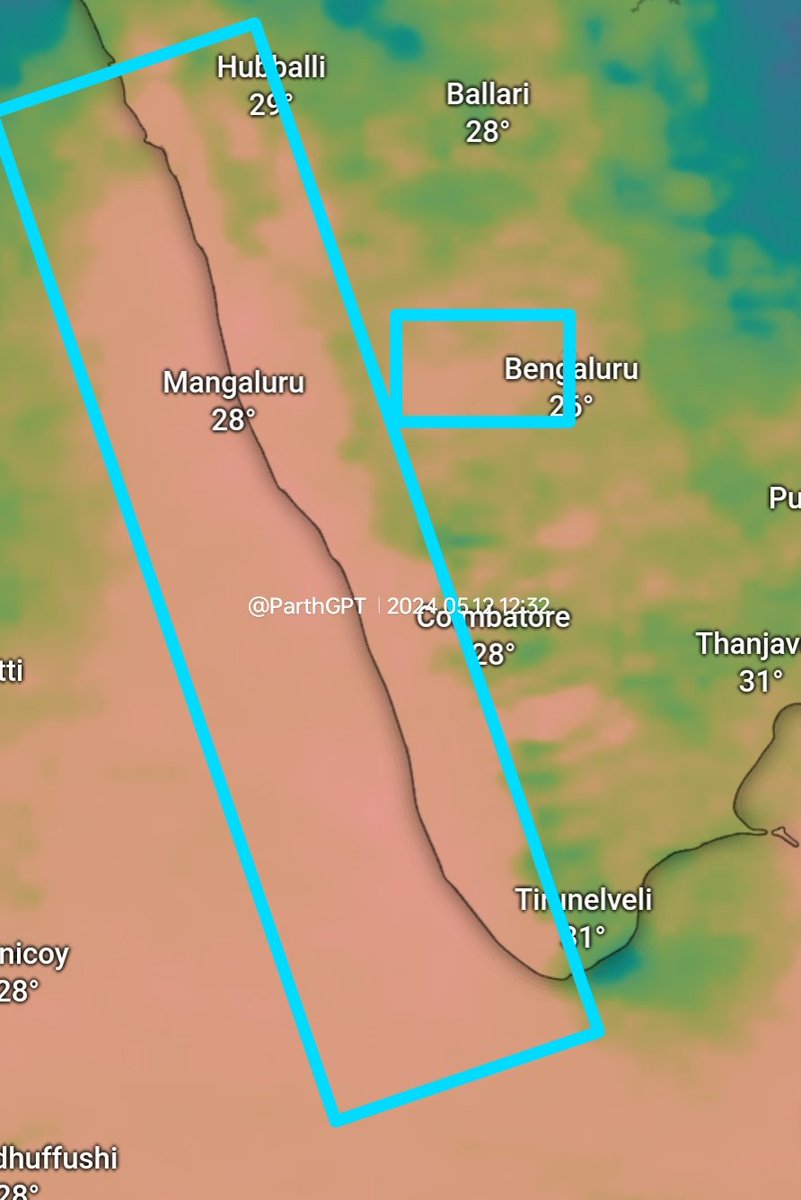 ⚠️Heavy Rainfall warning for South West Coast.

The coast of Karnataka & Kerala in  the next 10 days(15-20May majorly) will see a flood-like situation.

Monsoon winds are becoming active & additionally positive IOD is supporting.
#monsoon 
#Bangalore 
#Kerala 
#PreMonsoon