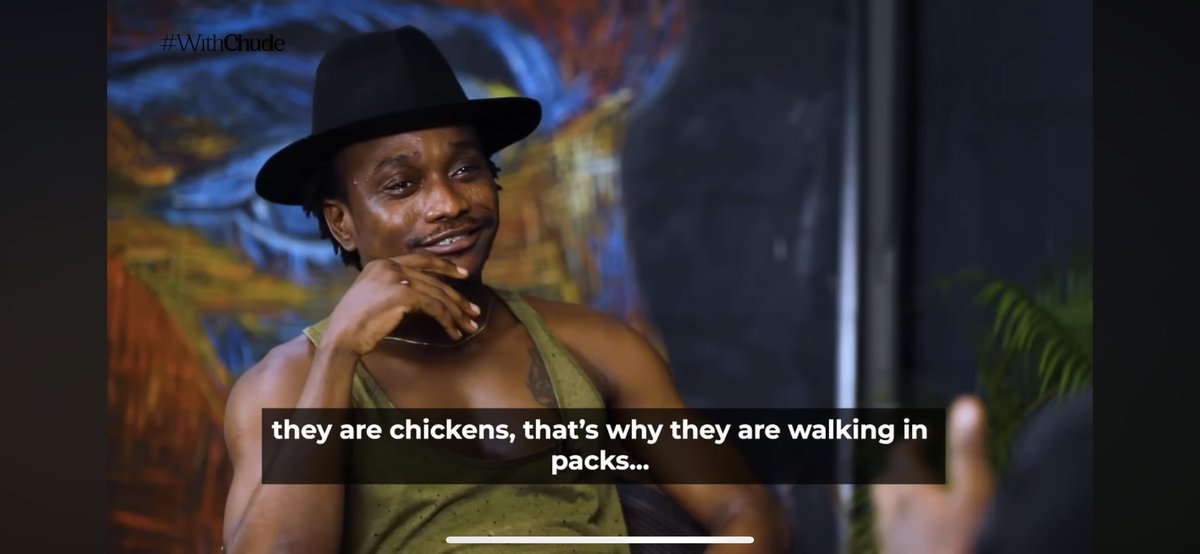 Steel_visuals's tweet image. Just seeing Brymo’s interview #withchude and all I can say is Brymo knows what he’s doing!

We aren’t just paying attention to his messages.

He’s too good and underrated mehn.