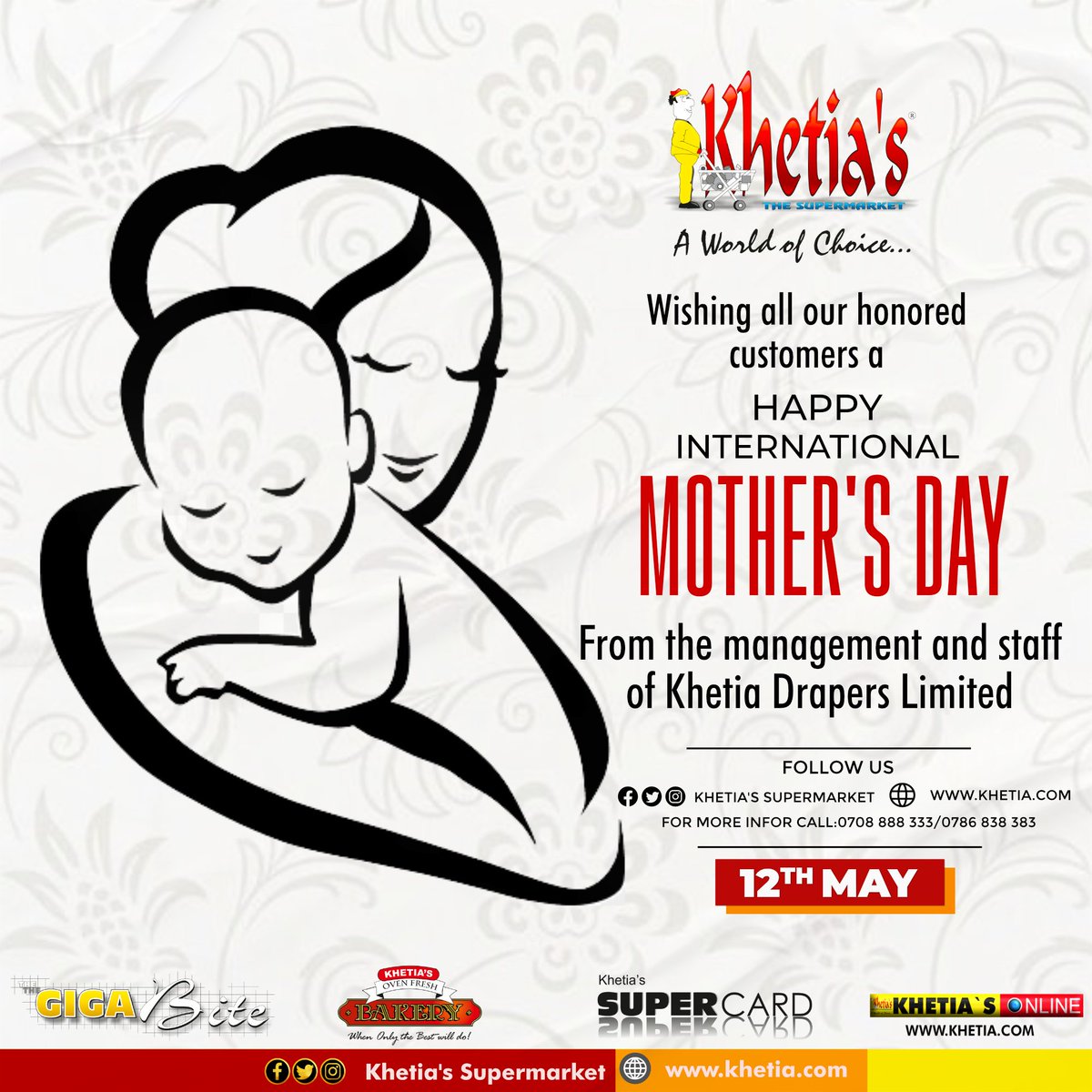 Happy Mothers Day! You are the glue that holds the fabric of our society together. Much love and blessings on this beautiful day.

#khetiasupermarketkwabeinafuu #khetiasAworldofchoice
