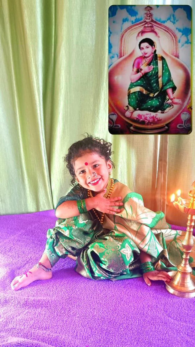 #DeviLairai|| Preksha Manthan Naik (4) from Shiroda, Ponda dressed as Devi Lairai on the occasion of annual Jatrotsav