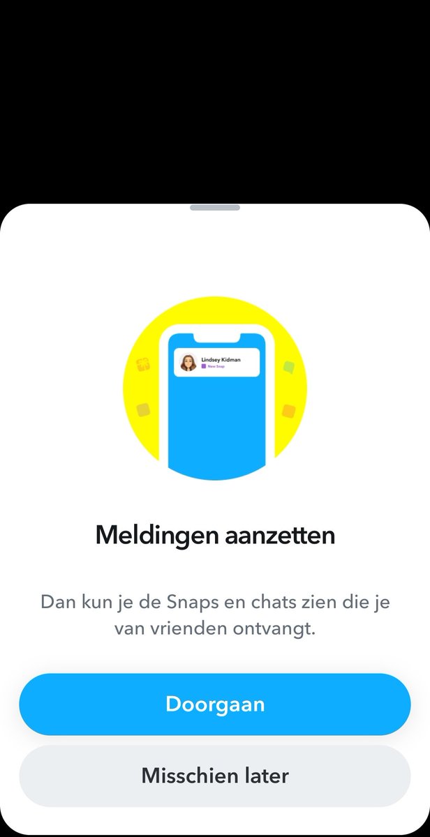 LiekeR24's tweet photo. @Snapchat @snapchatsupport waar is de optie "Nee, dit niet meer vragen want ik kies er bewust voor om meldingen uit te zetten" ? https://t.co/TUEgVLdFsi