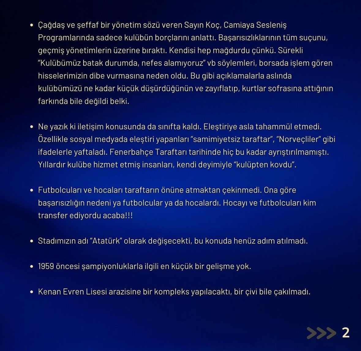 ajansfenercom's tweet photo. Fenerbahçe Gönüllüleri Derneği, Ali Koç’un yeniden Başkanlığı Aday olması nedeniyle bildiri yayınladı. 

“Bu vizyonu anlayamadık.” https://t.co/iS6agGiOZD