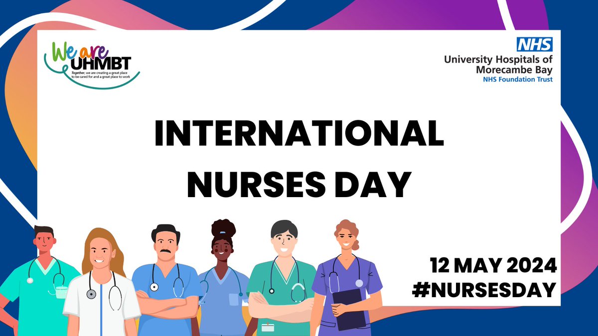 It's International #NursesDay! IND is celebrated around the world today, the anniversary of Florence Nightingale's birth. We want to say a huge THANK YOU to all of our absolutely incredible Nurses & nursing colleagues that work so tirelessly for patients across Morecambe Bay 💙