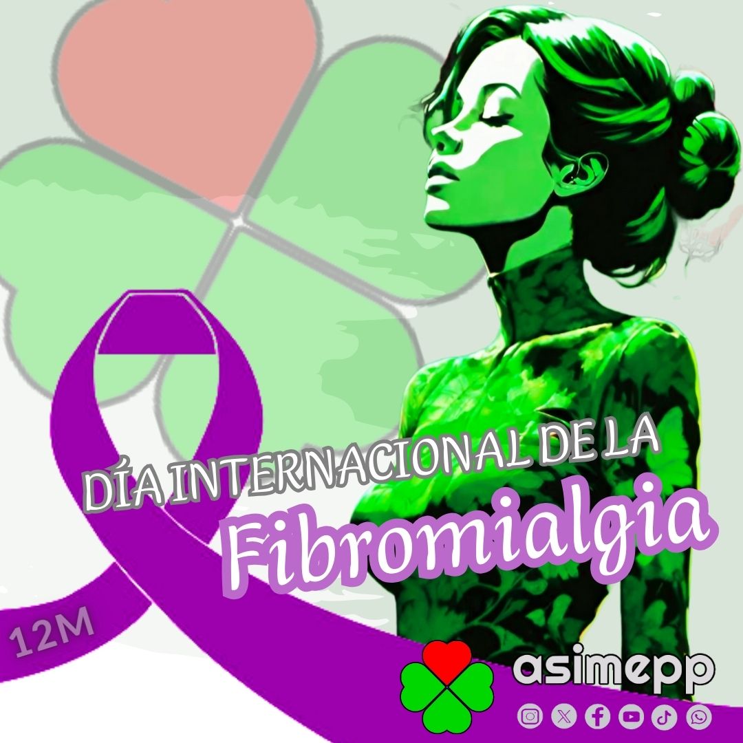 Hoy celebramos una fecha muy importante para nosotros, el #DiaMundialDeLaFibromialgia Demos difusión a la #fibromialgia y pongamos cara en la red a este enemigo invisible que afecta a un 6% de la población #DiaInternacionalDeLaFibromialgia 💜 #12m